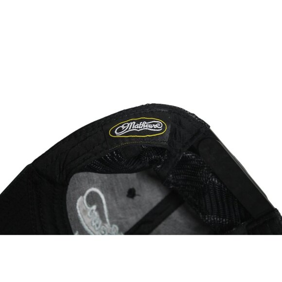 Mathews Archery Black Mesh Outdoor Hunting Snapback Trucker Cap Hat OSFM - Picture 6 of 6
